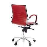 thumbnail of Bürostuhl / Chefsessel PARMA 10 Leder rot Chrom hjh OFFICE