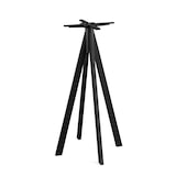 thumbnail of Infinity Stehtisch Schwarz gestell + Tropical Wood HPL 70x70 cm