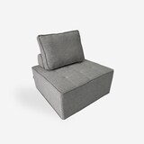 thumbnail of Poltrona da salotto modulare componibile in tessuto grigio Raji-DI92506GC