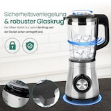 thumbnail of Emerio Blender 1.75L - 1000W Smoothie Maker met 5 Snelheden en Glazen Kan - RVS Messen en Vaatwasmachinebestendig - Blender-to-Go - BL-126794