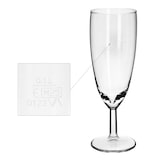 thumbnail of 6er Set Royal Sektgläser geeicht 0,1L Champagner-Glas klare Sektflöte Party