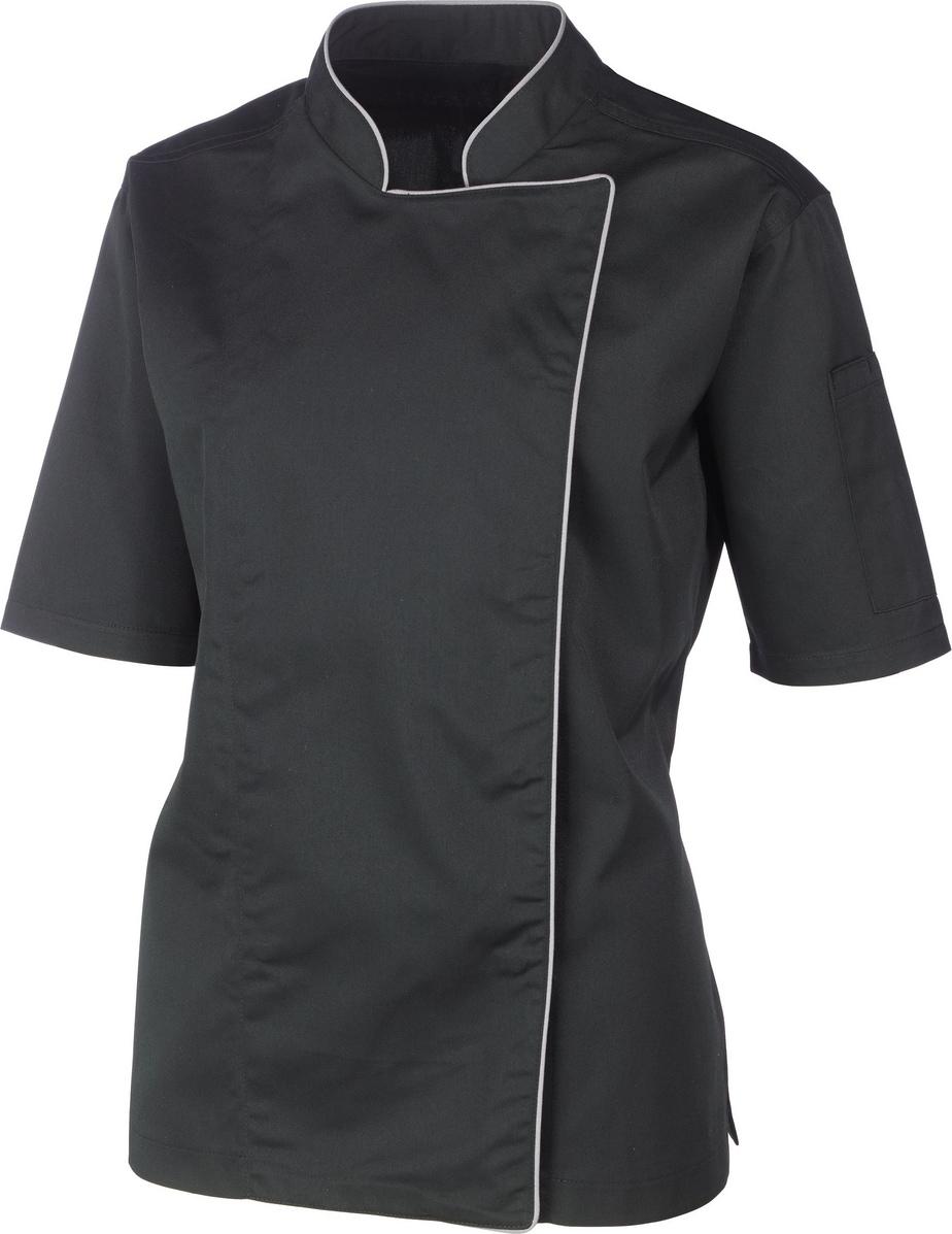 METRO PROFESSIONAL Damenkochjacke Kurzarm, Größe M, schwarz