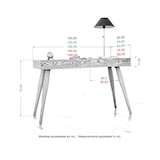 thumbnail of Mesa de carvalho Ocrea | mesa de escritório em carvalho | 160 x 80 | 1450160