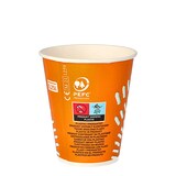 thumbnail of Starpak 2000 Trinkbecher für Kaltgetränke, Pappe 0,25 l Ø 8,97 cm · 10 cm orange
