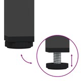 thumbnail of vidaXL TV-Schrank Schwarz 135x39x43,5 cm Kaltgewalzter Stahl