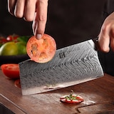 thumbnail of XinZuo - Damast Hackmesser (Chinesisches Hackmesser) - B32 Feng Serie