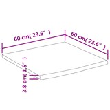 thumbnail of vidaXL Waschtischplatte 60x60x3,8 cm Quadratisch Massivholz Akazie