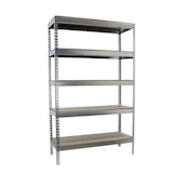 thumbnail of SimonRack Industrieregal, 2000x1500x450 mm, 400 kg am Biegepunkt, 5 Holzböden, Garagenregal, Verzinkt/Holz- Ecoforte