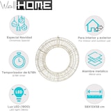 thumbnail of WellHome - Leuchtender Metallring mit 1800 warmweißen Micro-LEDs 58x13x58cm