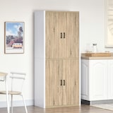 thumbnail of HOMCOM Dispensa Cucina in MDF con 4 Ripiani Regolabili e 4 Porte