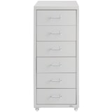 thumbnail of tectake Caisson de bureau roulant en métal 41x28x69cm  Gris Clair