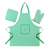 thumbnail of Benetton - Packung mit 2 Schürzen, 2 Fäustlingen und 2 Topflappen