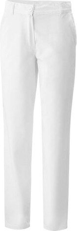 350 - Damenkochhose : weiß 65% Polyester 35%Baumwolle 220 g/m² 52