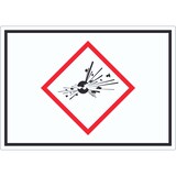 thumbnail of Aufkleber Instabile explosive Stoffe Symbol Explosion A2 (420x594mm)