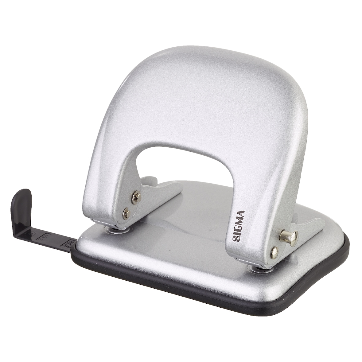 SIGMA Furador PU02, metal, prateado, 2 furos, 25 folhas