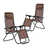 thumbnail of Silla plegable tumbona hamaca Gravedad Cero Marrón