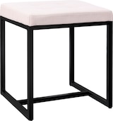 thumbnail of Sitzhocker Barci mit schwarzem Gestell creme/Stoff