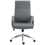 thumbnail of Bürostuhl Kolumbus Echtleder grau