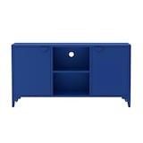 thumbnail of Moderne buffetkast met 2 deuren L120 cm van donkerblauw metaal