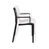 thumbnail of Gartenstuhl 2er Set IVAR - Kunststoff, Weiß | Gartenstühle Wetterfest Essstühle Outdoor Terrasse