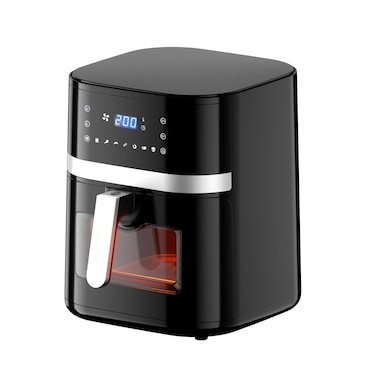 Friggitrice Ad Aria Calda Oyajia 8L – 10 Programmi Touch, Finestra LED, Doppia Vaschetta – 2200W - 4