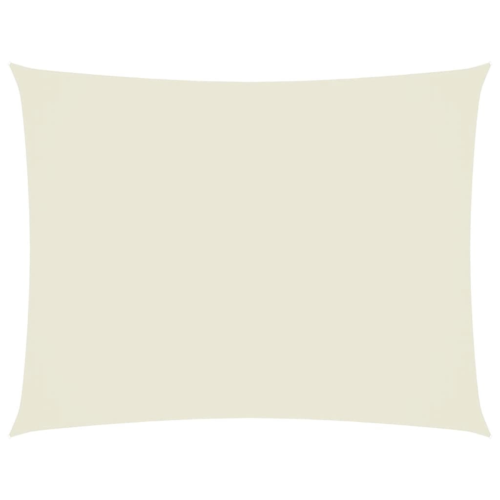 Voile de parasol tissu oxford rectangulaire 2,5x3,5 m crème Modèle Lounge Clair