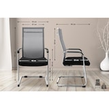 thumbnail of Sedia cantilever Brenda grigio