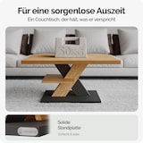 thumbnail of CASARIA® Couchtisch Detroit Holz Grau 90x60x45cm 2 Ablagen Wohnzimmertisch