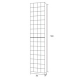 thumbnail of MOVEA Hochschrank 160cm 2 Türen Grifflos Softclose Reversibel Helle Eiche Multiplex Eschenfurnier Blockmuster
