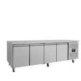 thumbnail of Mesa refrigerada de 4 puertas, acero inoxidable, refrigeración por aire, 85 x 223 x 70 cm, GN1/1, 380 W, EASYLINE, 553L, 10009 Vaiotec