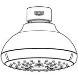 thumbnail of Grohe Kopfbrause TEMPESTA 100 chrom