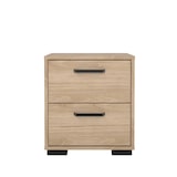 thumbnail of WellHome - Set nachtkastjes van hout met 2 laden in kleur Eiken 41 x 40 x 45 cm - Eria Oak