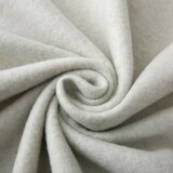 thumbnail of wometo PREMIUM Fleecedecke melange OEKO-TEX 140x190 ca. 700g extra dick - weiß meliert (Bi-Color) mit Anti-Pilling und Qualitäts-Kettelrand weiß