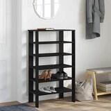 thumbnail of vidaXL Schuhregal Schwarz 61x32x105 cm Holzwerkstoff