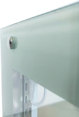 thumbnail of Romux® Kühlvitrine für Konditorei Quadratisch Tischgerät 2 Böden Weiß 470 Liter Umluftkühlung | Kühlvitrine Gerade Glasscheiben