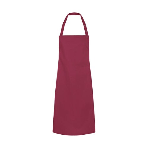 Bib Apron Press Stud Santorini: One Size / Dark Red