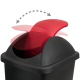 thumbnail of Stefanplast® Abfalleimer Schwingdeckel Rot 60 L