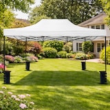 thumbnail of Gazebo Professionale 3x4.5 M Richiudibile Automatico In Acciaio E Telo Oxford 1200D PVC Impermeabile Anti UV Struttura a Fisarmonica con Sacche Bianco