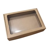 thumbnail of Caixa Cartão Kraft Presente / Pastelaria c/Janela 40x30x7,5cm – Grande Formato