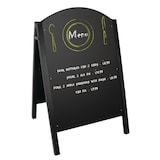 thumbnail of Olympia stoepbord met zwart metalen frame
