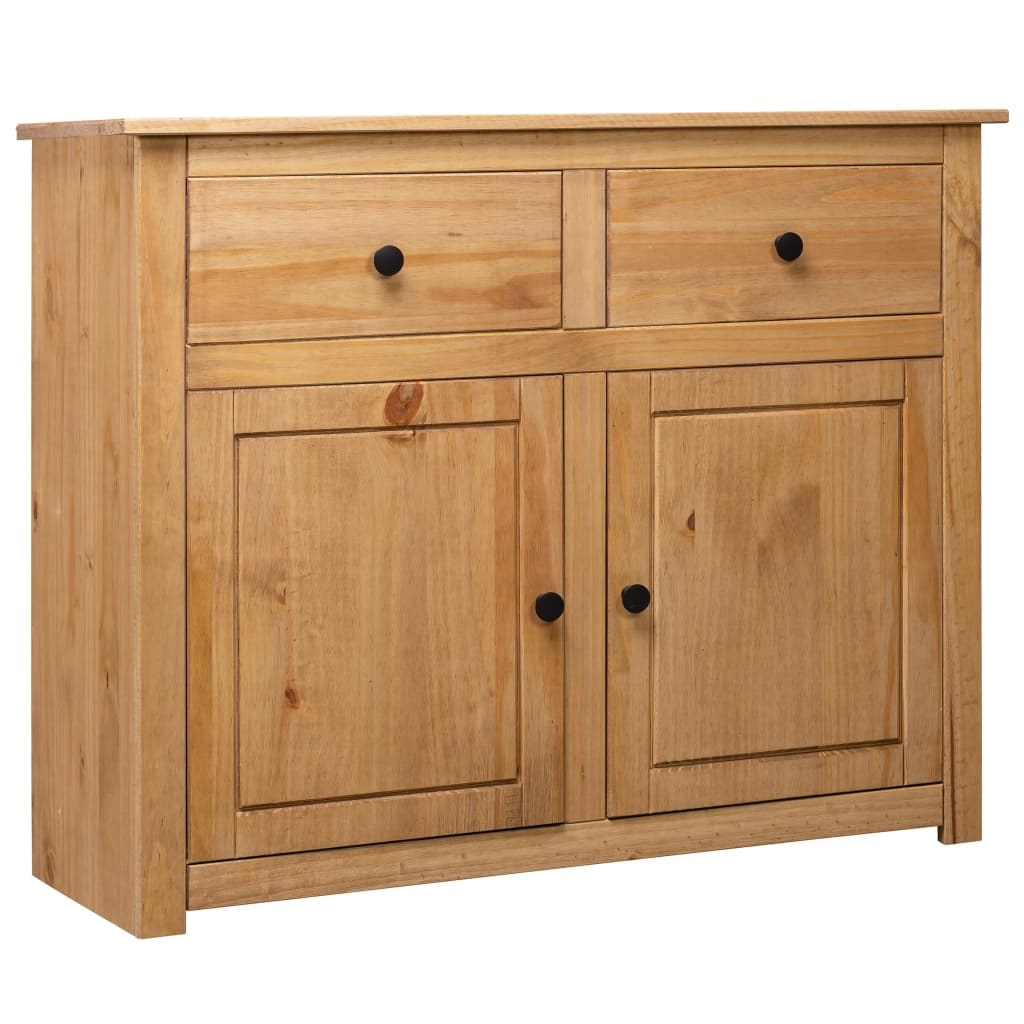 Helloshop26 - Buffet bahut commode armoire meuble de rangement organisateur cuisine salle de séjour salon 93 x 40 x 80 cm Pin solide 02_0029669
