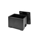 thumbnail of POLIBOX Contenedor isotérmico PPE, GN 1/2, negro, 21.6 L,  h250, apertura superior