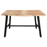 thumbnail of SIT Möbel bartafel in acacia met echte boomrand, frame antiek zwart|B124,5 x D51 x H112cm|07107-68|Serie TABLES & BENCHES