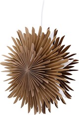 thumbnail of Sälen Weihnachtsstern mit Licht Papier Ø35 cm Pendelleuchte braun.