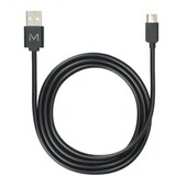 thumbnail of Mobilis 001278, 1 m, USB A, USB C/Lightning, Schwarz