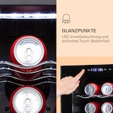 thumbnail of Klarstein Bovella 27 Duo+ Zweizonen-Weinkühlschrank 74l 27 Fl. Glastür Schwarz