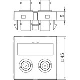 thumbnail of OBO Bettermann Multimediaträger Audio-BNC MTG-2BC F AL1 6105096