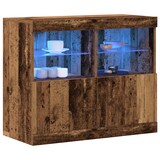 thumbnail of vidaXL Sideboard mit LED-Leuchten Altholz 81x37x67 cm