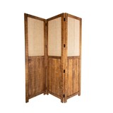 thumbnail of ANTICLINE - Paravent en bois de manguier, L 165cm x H 200cm, 3 panneaux de L 55cm chacun, épaisseur 3cm, marron clair ciré