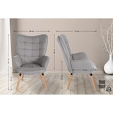 thumbnail of Fauteuil Garding Tissu Gris